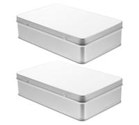 VICASKY Boîte à Bonbons Carrée Boîte de Rangement Simple Couvercle Blanc Imprimable par Transfert Thermique pour Anniversaire et Mariage