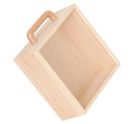 VICASKY Boîte en Bois Transparente à Glissière, Coffret de Rangement Compact pour Bijoux et Petits Objets Décoratifs, Boîte Présent Multifonction pour Maison et Voyage, Étui Léger