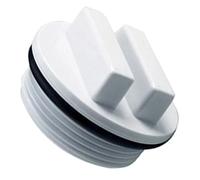 VICASKY Bouchons D'hivernage pour Piscines Camping Filetés 1, 5 Pouce Blanc | Adaptateur pour Tuyau de Piscine, Bouchon de Rechange pour Pompe de Piscine, Plastique Réutilisable
