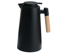VICASKY Bouteille Isotherme Intérieur en Verre sous Vide Grosse Capacité 15 L Couleur Noire Carafe d'Eau Chaude Domestique pour Bureau et Maison Bouteille à Eau Isotherme Solide et