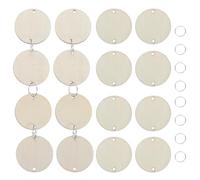 VICASKY Calendrier Anniversaire Bois Anniversaires Perpetuel Anneaux Educatif Disque Tranche Ensemble Copeaux Décoratifs ColoréS D'Anniversaire Rondes Tranches DIY (50 et 50 Fer)