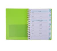 VICASKY Carnet de Mots de Passe Spiralé A6 à Onglets Alphabétiques | Organisation pour Numéros et Accès Web, Écriture Fluide, Papier Anti-transpercement, Vert Clair