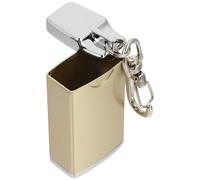 VICASKY Cendrier d'extérieur en Métal, Porte-clés Cendrier Créatif avec Couvercle, Mini Conteneur à Cendres Réutilisable pour Terrasse et Voyage