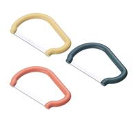 VICASKY Coupe-jambon Multifonction en Acier Inoxydable 3pcs, Trancheuse Légumes Manuelle Rapide pour Fruits et Légumes, Outil Cuisine Gain de Place