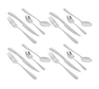 VICASKY Ensemble de Couverts Steak Manche Motif Serpent Doré 4 Ensembles en Acier Inoxydable Design Élégant et Confort D'utilisation pour Dîners en Famille