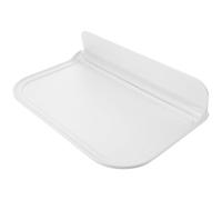 VICASKY Étagère de Rangement Murale Pliante Blanche en PP pour Salle de Bain et Chambre, Support Simple et Fonctionnel pour Serviettes, Savons et Téléphones