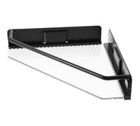 VICASKY Étagère Murale de Rangement en Plastique Noir Légère et Facile à Transporter pour Salle de Bain et Bureau sans Perçage Design Moderne