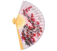 VICASKY Éventail Pliant Chinois Géant 0,5x0,9m pour Décoration Murale | Bambou et Papier, Style Antique Oriental, Motif Dragon Noir, Lot de 1 Pièce pour Vitrines