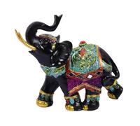VICASKY Feng Shui Figurine d'éléphant en résine - Sculpture animale pour la décoration de la maison - Décoration de bureau - Sculpture d'éléphant en résine