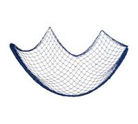 VICASKY Filet de Pêche Décoratif Mural 1x2m Bleu en Coton et Chanvre, Décoration Murale Thème Océan et Plage pour Fête Hawaïenne, Accessoire Déco Nautique Ambiance Marine