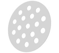 VICASKY Grille de Barbecue Ronde en Fer 155mm, Argenté, Remplacement | Plaque de Cuisson pour Barbecue, Ventilation Renforcée, Haute Température, Camping et Repas Familiaux