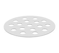 VICASKY Grille de Barbecue Ronde en Fer 155mm, Ventilation Renforcée | Usage Barbecue et Pique-niques Extérieur, Résistance Haute Température, Couleur Argenté, pour Cuisson Multifonction