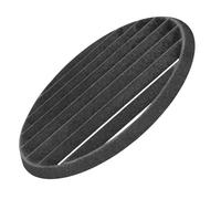 VICASKY Grille de Cheminée Ronde en Fonte Noire 25cm, Résistance Élevée la Chaleur, Finition Lisse sans Bavure, pour Barbecue et Foyer Ouvert
