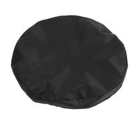 VICASKY Housse Barbecue Rond en Tissu Oxford Noir, Pliable et Gain de Place, Protection Élégante pour Foyer Extérieur et Table de Feu