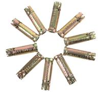 VICASKY Kit de 10 Ancrages Moletés en Acier pour Béton Plein M8x50mm, Boulons D'ancrage Faciles à Installer, Haute Performance pour Construction et Fixation Solide