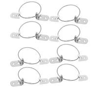 VICASKY Kit De 8 Ancrages Anti-Basculement Pour Meubles Fixations Murales Sécurité Enfant Couleur Argent