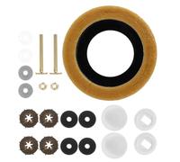 VICASKY Kit de Joint en Cire pour Toilettes avec Bride Pe et Boulons en | Acier Inoxydable et Nylon, Joint de Bride Flexible, Adaptation aux Sols Irréguliers, pour Salles de Bains Résidentielles