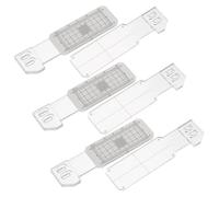 VICASKY Kit Moniteur de Fissures de Bâtiment 3pcs en Acrylique Léger Règle de Mesure Précise pour Inspection des Fissures Murales en Usage Résidentiel