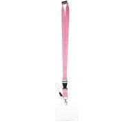 VICASKY Lanière Boho Porte-badge en Alliage D'aluminium Enrouleur Rétractable et Pochette Pvc Transparente Double Face, Léger, pour Cartes de Crédit et Badges de Bureau