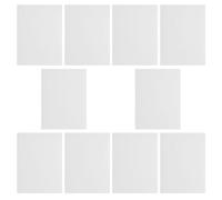 VICASKY Lot de 10 Set de Set de Patchs Autocollants en Pvc Blanc pour Revêtement Mural, Réparation Esthétique et Couverture Complète des Trous, pour Bureaux et Magasins