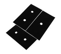 VICASKY Lot de 3 Tapis de Protection Antiadhésifs en Ptfe pour Brûleurs de Cuisinière à Gaz Noirs, Prévient Éclaboussures, Compatible Majorité des Plaques de Cuisson Cuisine