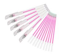 VICASKY Marqueurs Étanches de Cartographie Beauté pour Tatouage 15 Pièces 5 Stylos et 10 Recharges, Couleur Rose, Outil Professionnel pour Tatouage des Sourcils et Lèvres, Usage