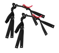 VICASKY Mentonnière de Sécurité Réglable en PP Noir, 2 Pièces, Jugulaire en Forme de Y, pour Casque de Chantier Industriel et Construction