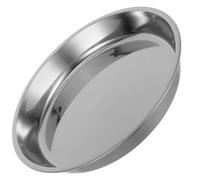 VICASKY Moule à Gâteau Rond Plateau de Cuisson Multi-usage Cuisine et Réchauffage des Restes en Acier Inoxydable Robuste et Résistant aux Rayures Couleur Argenté