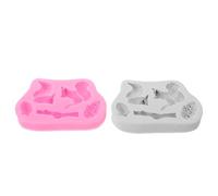 VICASKY Moule en Silicone 2pcs Écureuil Pomme de Pin et Gland Résistant Chaleur pour Chocolat et Bonbons Décorations Forestières Détaillées