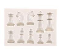 VICASKY Moule Planche à Découper Résine Epoxy pour Fabrication D'échecs en Silicone, Moules D'échecs Intéressants Surface Lisse et Réutilisables pour DIY Chess