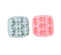 VICASKY Moules à Glaçons en Silicone 2 Pièces, Moules Créatifs pour Bonbons et Gelée, Antiadhésifs, Sûrs pour Congélateur, pour Pâtisserie DIY Couleur Aléatoire