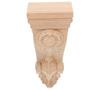 VICASKY Moulure d'angle décorative Bois Sculpté Applique Murale Décorative Pour Colonne Romaine Intérieur, Applique en bois pour armoire, Ornement bois