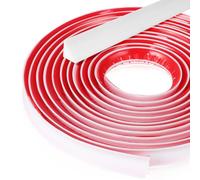 VICASKY Moulure de Plinthe Flexible Autocollante en Tpe 5m pour Salles de Bains et Cuisines, Bande D'angle Auto-adhésive pour Murs et Plafonds, Installation Facile
