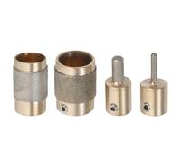 VICASKY Outil de Meulage du Verre 4pcs 1 3/4 1/4 1/8 Pouce en Cuivre pour Verre Détaillé et Composants Électroniques
