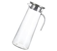 VICASKY Pichet et Design Élégant Classique à Eau avec Couvercle Argenté en Acrylique 1,2l Grosse Capacité Maison et Bureau
