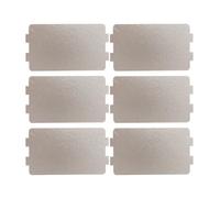 VICASKY Plaque de Mica Protège et Prolonge la Durée de Vie Argentée 6 Pièces pour Micro-ondes Accessoire de Réparation Facile à Découper du Four à Micro-ondes Domestique