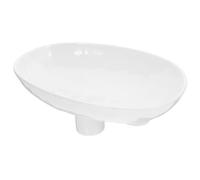 VICASKY Plateau de Service en Céramique Blanc Support Tripode Stable, Capacité Modérée, pour Présenter Fruits Secs, Bonbons et Snacks sur Table