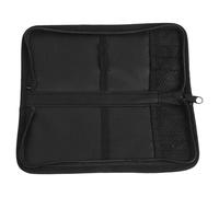 VICASKY Pochette à Pinceaux en Toile Oxford, Noire, Fermeture Éclair | Rangement Classé, Grands Compartiments, Trous Individuels, Format Portable, pour Dessin et Peinture