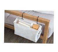 VICASKY Pochette de Rangement en Feutrine Blanche pour Chevet de Lit, Voiture ou Barres de Lit Organisateur Suspendu