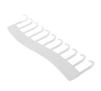 VICASKY Présentoir à Bijoux Mural Blanc avec 11 Crochets Adhésifs, Support pour Colliers, Bracelets, Boucles D’oreilles et Clés, Rangement Suspendu Auto-adhésif pour Organisation Murale