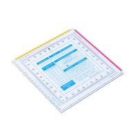 VICASKY Règle Volante Carrée Outil de Calcul de Vol en Plastique pour Mesure de Taille et Épaisseur pour Étudiants et Charpentiers