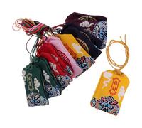 VICASKY Sachet Suspendu Amulette Chinoise 12 Pcs 6 Couleurs Variées pour Bénédictions Santé, Chance, Richesse, Amour - Pochette Feng Shui Décorative, Portable et Multifonctionnelle