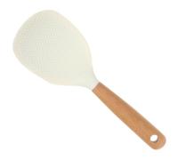 VICASKY Spatule à Riz en Silicone Réutilisable Blanche, Ustensile Cuisine Facile à Nettoyer Maison et L'hôtel, Pelle Multifonction Pratique