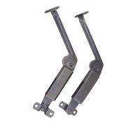 VICASKY Support de Ressort D'armoire en Fer Argenté, 2pcs, Facile à Installer Surface Lisse, pour Boîte à Jouets ou Coffret en Bois