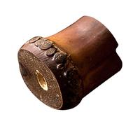 VICASKY Support pour Couvercle de Théière en Bambou Vintage Design Racine de Bambou, Protecteur de Table à Thé Professionnel pour Cérémonie de Thé et Restaurant