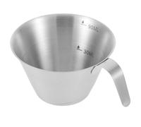 VICASKY Tasse à Expresso en Acier Inoxydable 100ml Surface Lisse et Design Léger pour Mesurer le Café et Préparer L'espresso