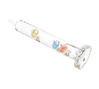 VICASKY Thermomètre de Galilée Décoratif en Verre avec 4 Sphères Colorées Indicateur de Température en Degrés Celsius Objet Flottant pour Bureau Aquarium et Décoration Intérieure