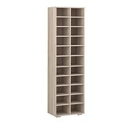 Vicco Armoire à chaussures Paris, Sonoma, 52.4x183.3cm 22 compartiments, convient pour le rangement et la présentation des chaussures