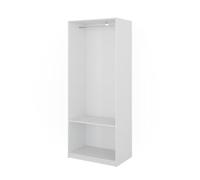 Vicco Armoire à vêtements Elmo, Blanc, 80x200cm, pour Un Rangement Flexible de différents Types de vêtements