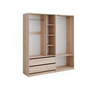 Vicco Armoire à vêtements Elmo, Sonoma, 180x200cm